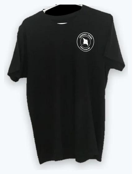 Snorkel Coiba black t-shirt with manta-ray logo