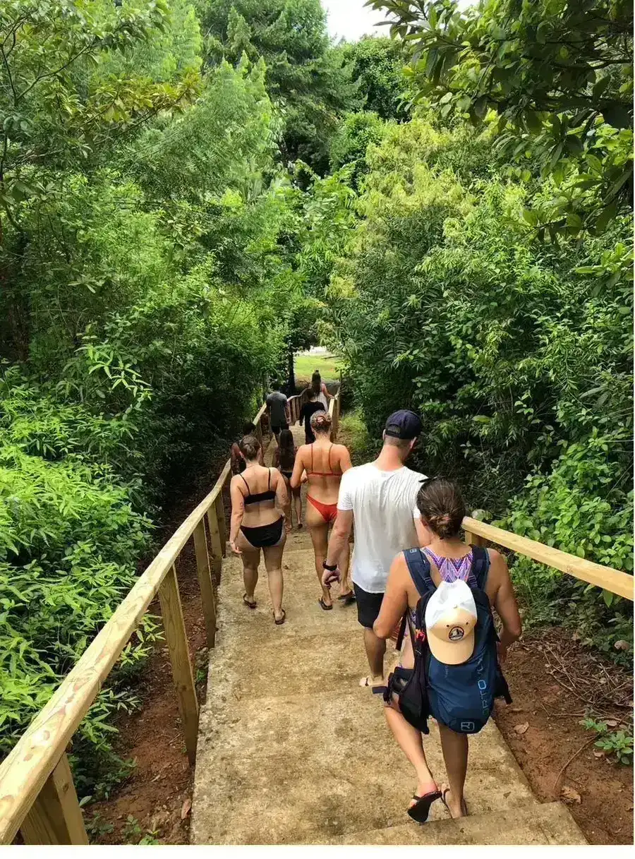 Family enjoying the beach on a Coiba day tour, Panama